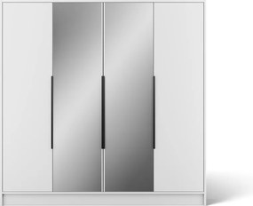 Dulap Lunara Hinged – 200x51x200 cm – Alb