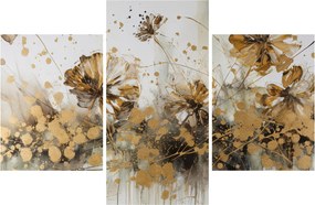 Tablou - pictură abstractă florală (90x60 cm)