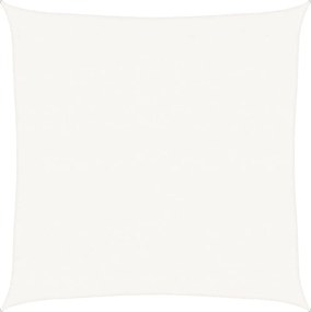 vidaXL Pânză parasolar, alb, 5x5 m, HDPE, 160 g / m²