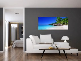 Tablou cu plaja pe insula Praslin (120x50 cm)