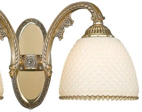 Aplica de perete din alama 2 brate design italian 7105