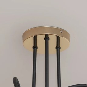 Lustră aplicată OXFORD 3xE27/15W/230V auriu/negru