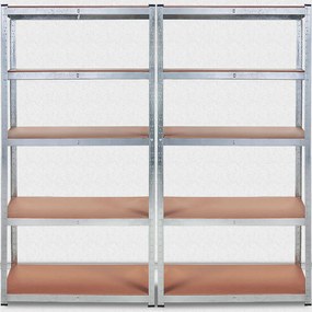 Deuba 2 rafturi rezistente 180 x 90 x 40 cm 875 kg