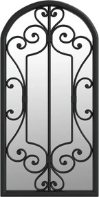 vidaXL Oglindă,negru, 70x30 cm,fier, pentru utilizare în interior