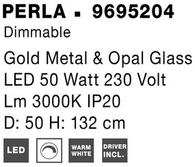 Aplica LED suspendata design de lux deosebit PERLA