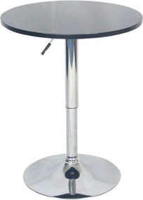 Masa bar BRANY NEW, negru/crom, 60x89 cm