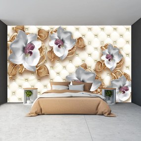 Fototapet - Flori aurii (147x102 cm)