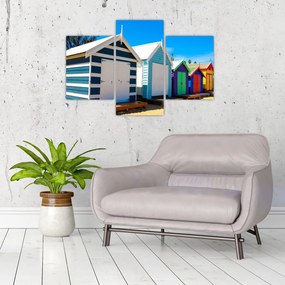 Tablou - Plaja Brighton, Melbourne, Australia (90x60 cm)