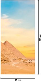 Fototapet pentru ușă - Piramide din Egipt (95x205cm)