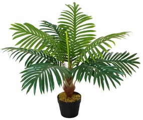 Palmier decorativ din plastic, Ф16x60 cm, verde Outsunny | Aosom RO
