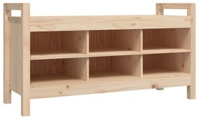 821789 vidaXL Bancă de hol, 110x40x60 cm, lemn masiv de pin