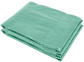 FOLIE solar de grădină, 4x10 m, 40 m², PE armată, rezistentă 180g/m2, cu filtru UV, impermeabila, 20 ferestre rulante, Verde, GH410C,