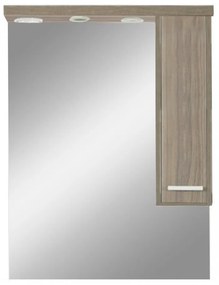 Dulap suspendat cu oglindă Nerva 75 cm, ulm Rauna