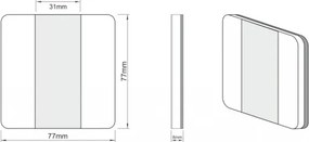 LDST DU-01-B-BZ10 - LED lampă scară DUO 10xLED/1,2W/230V alb 6500K