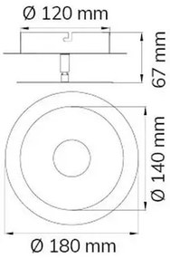 Aplică LED AFIR LED/6W/230V crom Wofi 451901709000