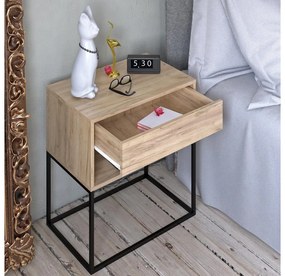 Noptieră Autor (stejar artisan + negru) . 1116236