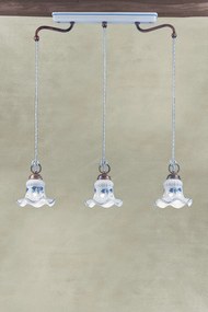 Lustra clasica cu 3 pendule realizata manual din ceramica CHIETI