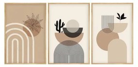 Pictură decorativă MDF cu rame (3 bucăți) Huhu264 - 50 x 35