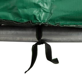 HOMCOM Pernă de protecție pentru trampolină de grădină, Ø 244cm Verde | Aosom Romania