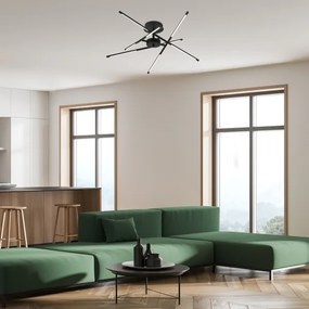 Lustră LED aplicată Rabalux 71338 HENLI2 LED/40W/230V 3000K negru