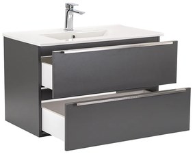 Mobilier complet de baie Vario Trim 80 antracit-antracit