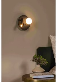 Aplică LED Lucide 77286/02/30 MATIZ 2xLED/3,5W/230V USB negru