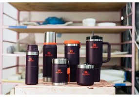 Termos violet cu pai din oțel inoxidabil 1,18 l Quencher H2.0 FlowState Tumbler Plum – Stanley