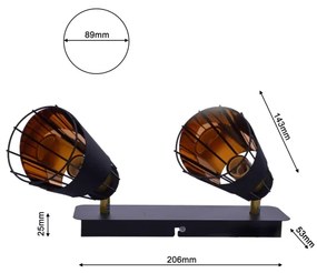 Lampă spot RICK 2xE14/40W/230V