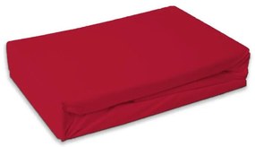 Colorat Red Cearșaf din frotir roșu cu elastic 90x200 cm