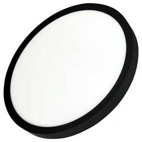 Lampă LED de tavan 24W/230V, 3000/4000/6500K, Ø 30 cm, neagră