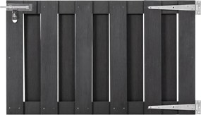 vidaXL Poartă de grădină, gri, 100 x 60 cm, WPC