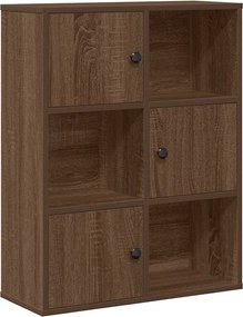 vidaXL Bibliotecă, stejar maro, 60x24x76,5 cm, lemn prelucrat