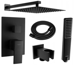 Mexen Uno DR72 set de duș încastrat, negru - 71435DR72-70