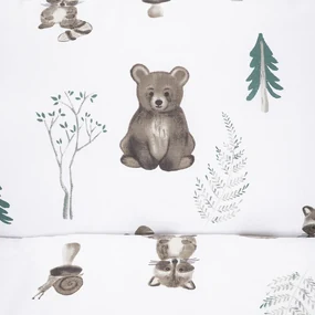Lenjerie de bumbac pentru pătuț 4Home ForestFriends, 100 x 135 cm, 40 x 60 cm