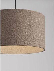 Lustra suspendata cu abajur maro deschis SYRIN