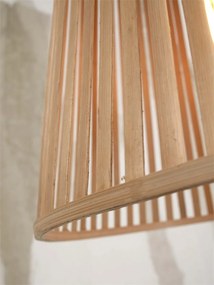Lustra/Pendul eco din bambus Merapi tapered L, nat