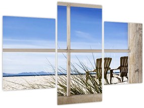 Tablou - Priveliște pe geam (90x60 cm)