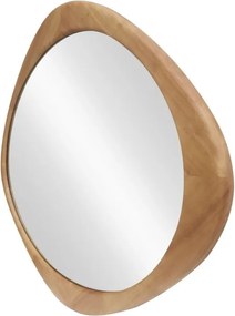 Oglinda de perete cu rama din lemn ORGANIC 90cm stejar