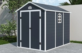 Casă de scule din plastic Bergen 1,9 x 2,8 m CoverTech antracit