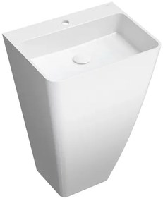 Lavoar freestanding Omnires Parma M+ dreptunghiular alb 55 cm