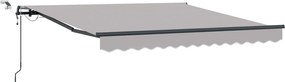 vidaXL Țesătură pentru copertină cu Gri deschis 350 x 250 cm Poliester