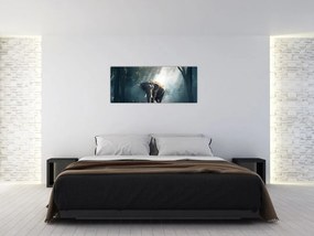 Tablou cu elefant în djunglă (120x50 cm)