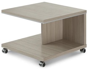 Masa mobila de conferinta TopOffice 70 x 70 cm, lemn flotant