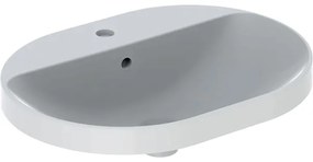 Lavoar Geberit Variform, 60x45 cm, cu preaplin si orificiu baterie, alb - GEC500.733.01.2