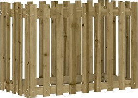 vidaXL Pat înălțat grădină design gard 100x50x70 cm lemn impregnat pin
