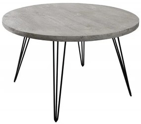 Masa bistro design industrial vintage Scorpion 80cm Mango, gri