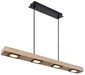Lustra LED suspendata design industrial Joya maro, negru