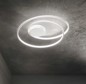 Lustra / Plafoniera LED design modern circular OZ PL ON-OFF BIANCO