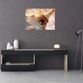 Tablou - Turnul Eiffel în stil vintage (70x50 cm)