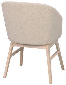 Set de scaune de sufragerie bej 2 buc. tapițat Windham – Rowico